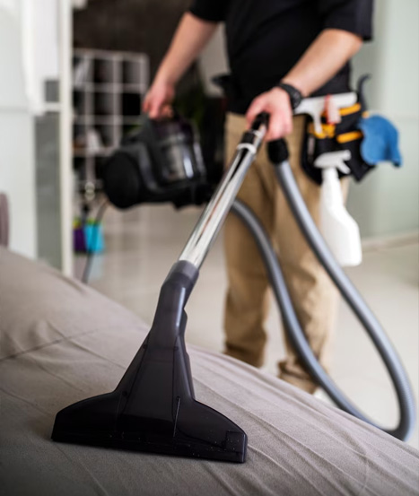 Living room cleaning service
