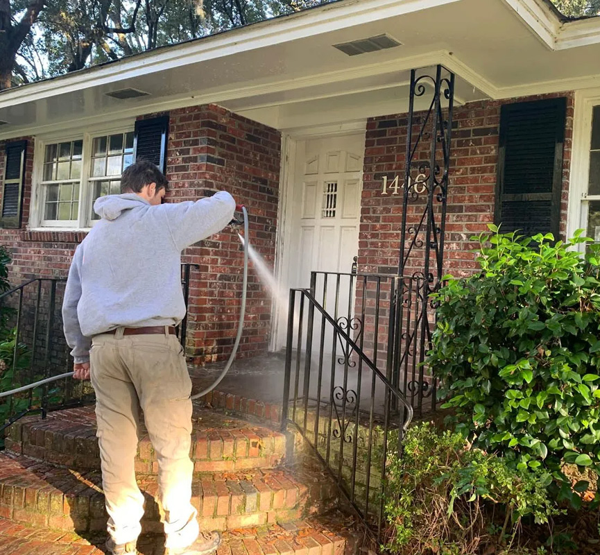 Professional cleaning team